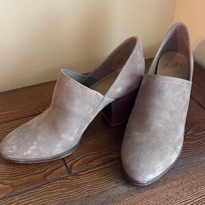 Gianni Bini Tan “Drive In” Genuine Leather Ankle Booties